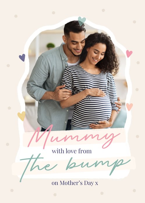 With Love From The Bump Photo Upload Mother's Day Card