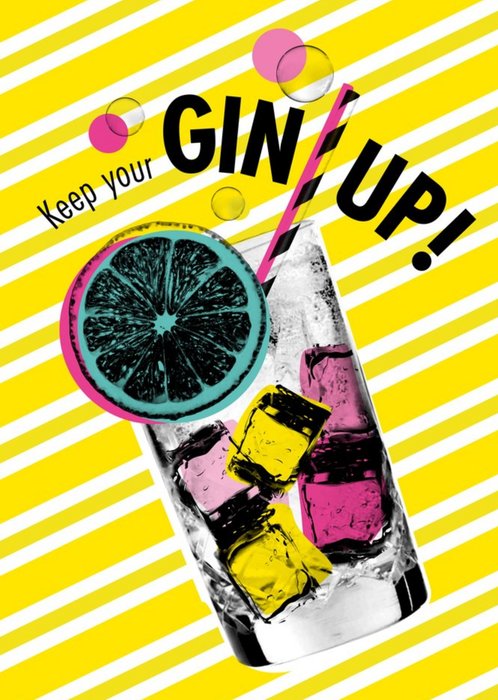 Modern Keep Your Gin Up Card