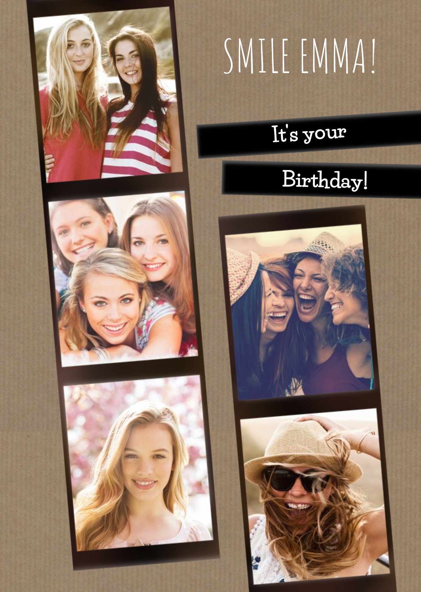 Moonpig Smile It's Your Birthday - Photo Birthday Card