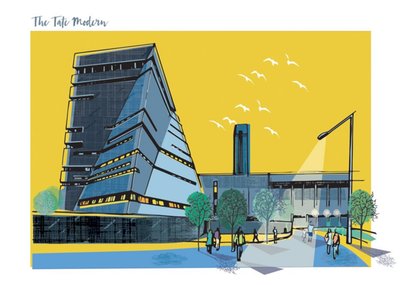 London Landmark The Tate Modern Birthday Card