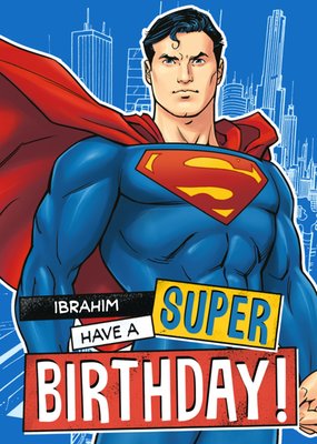 Superman Birthday Card