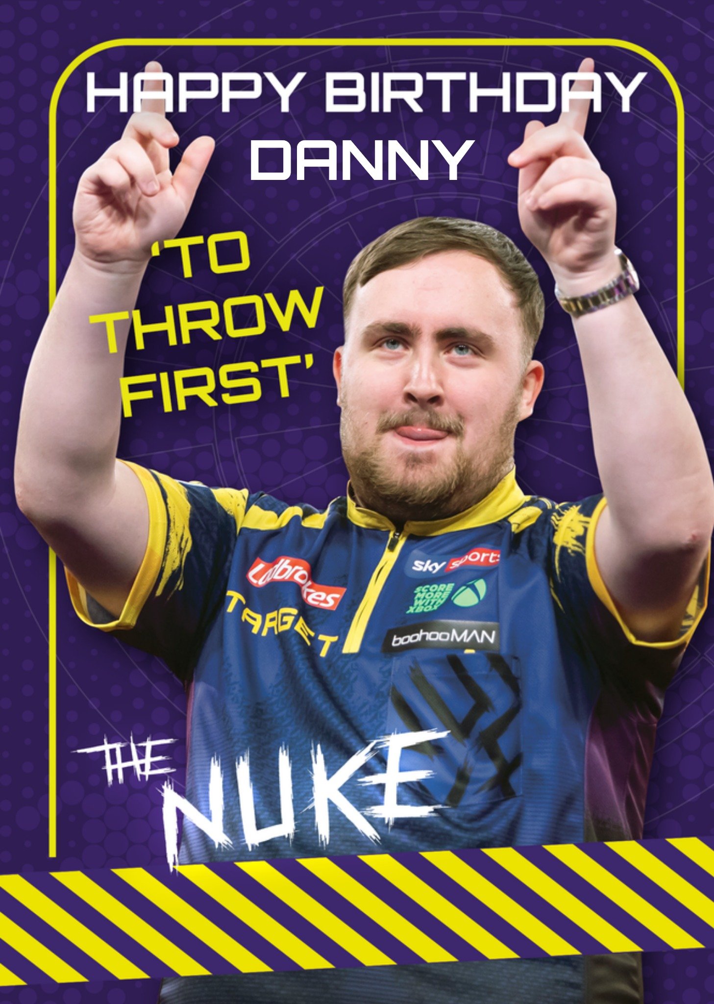 Moonpig Luke Littler The Nuke To Throw First Birthday Card