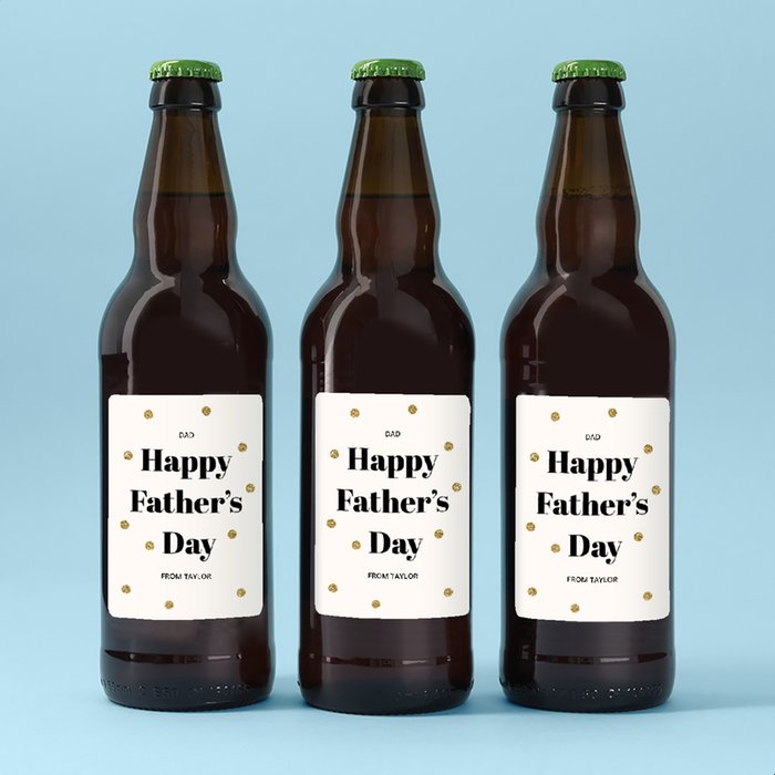 Dad Happy Father's Day Lager Trio 3 x 500ml
