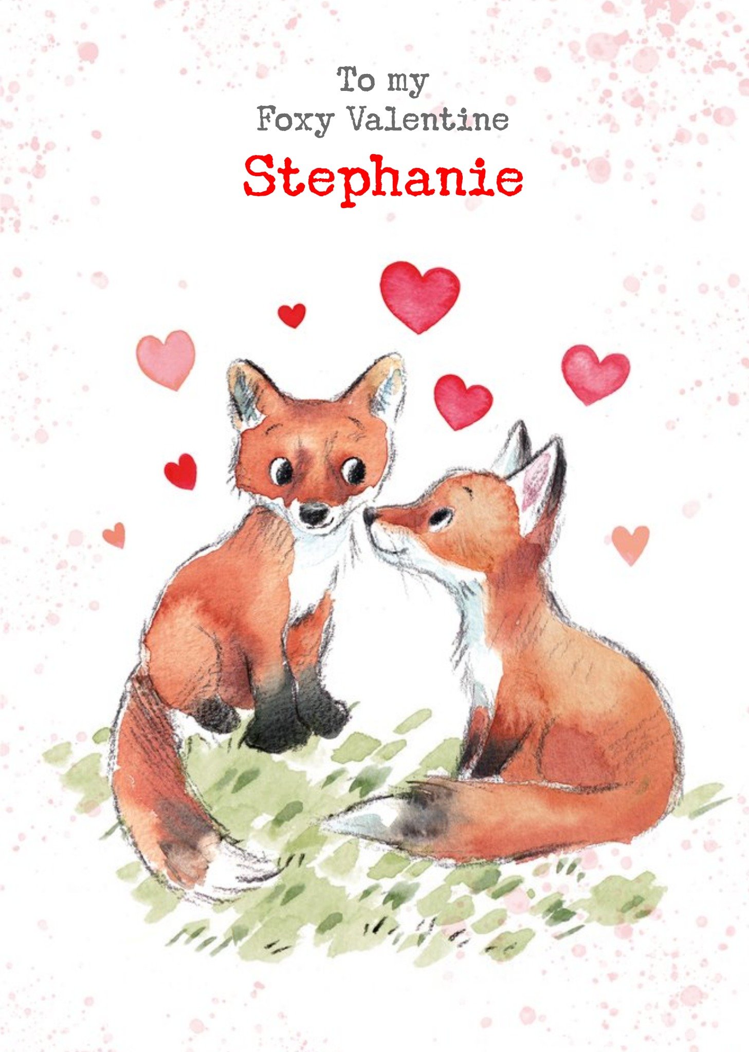 Moonpig To My Foxy Valentine Card