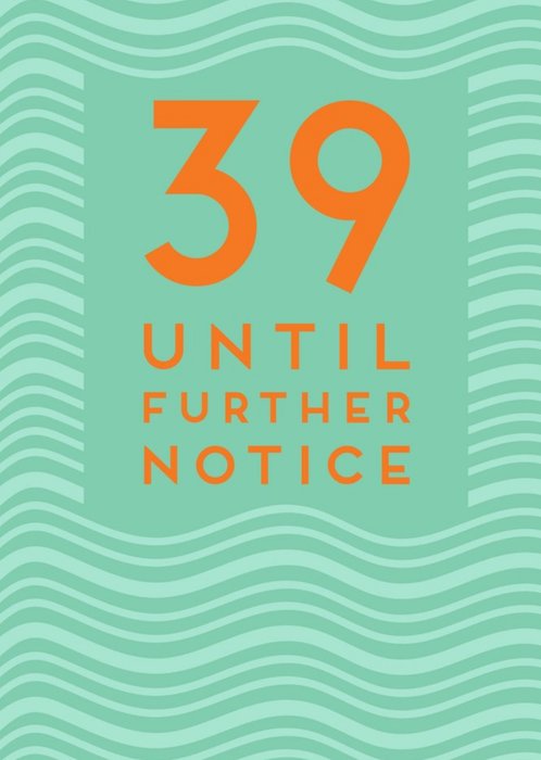 Paperlink 39 Until Further Notice Card