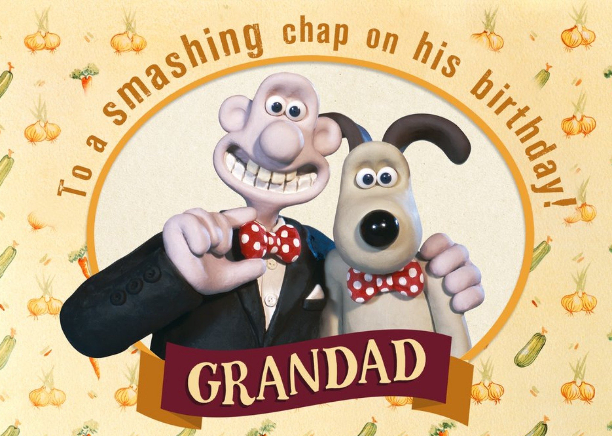 Wallace And Gromit Birthday Card - Grandad