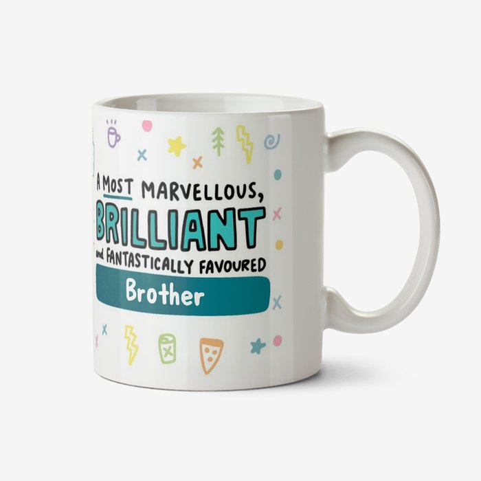 Marvellous Brilliant Funny Typographic Mug