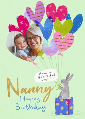 Nanny Photo Upload Birthday Card