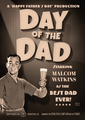 Film Noir Day Of The Dad Father's Day Card