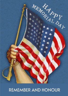 Memorial Day American Flag Card