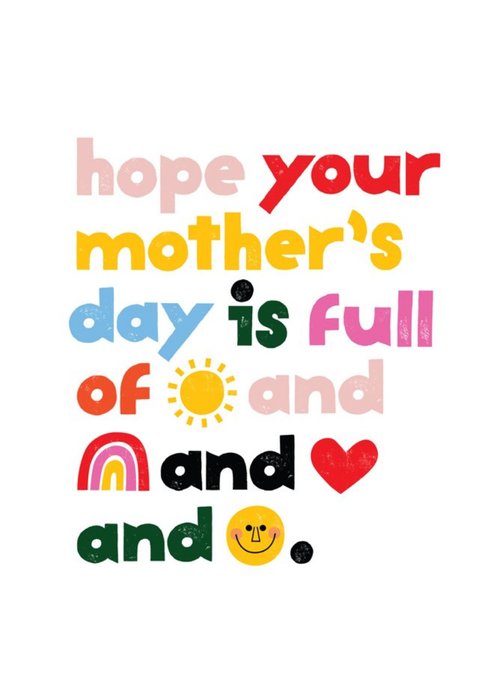 Kate Smith Co. Day Full of Emojis Mother's Day Card