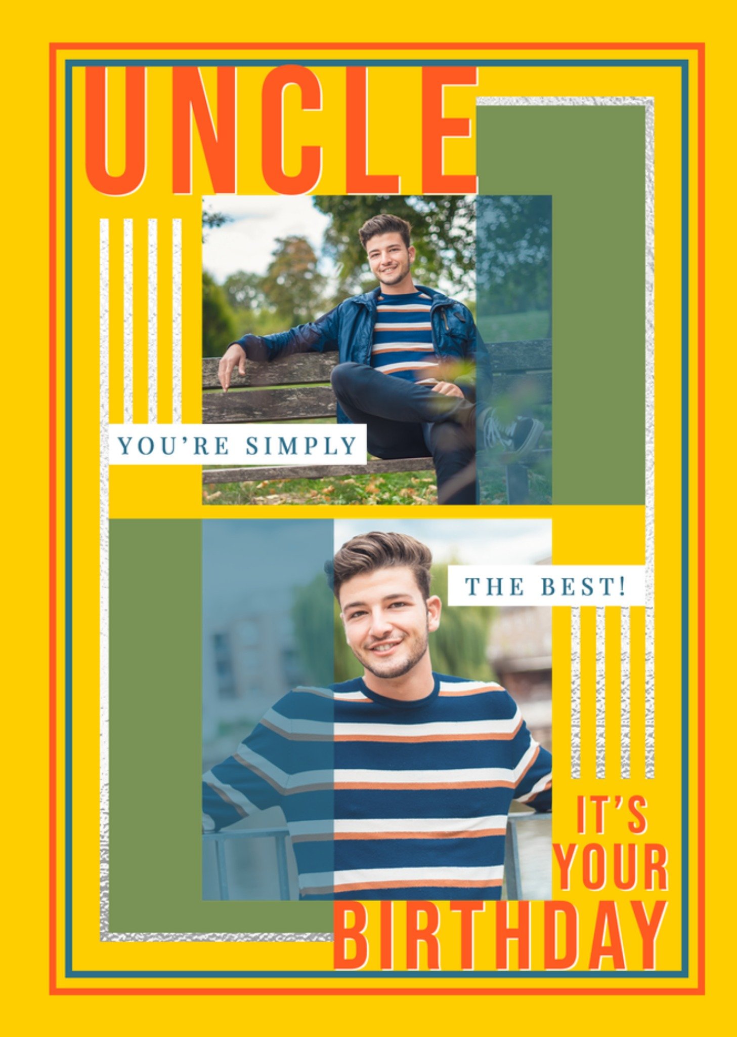 Moonpig Uncle You're Simply The Best Photo Upload Birthday Card