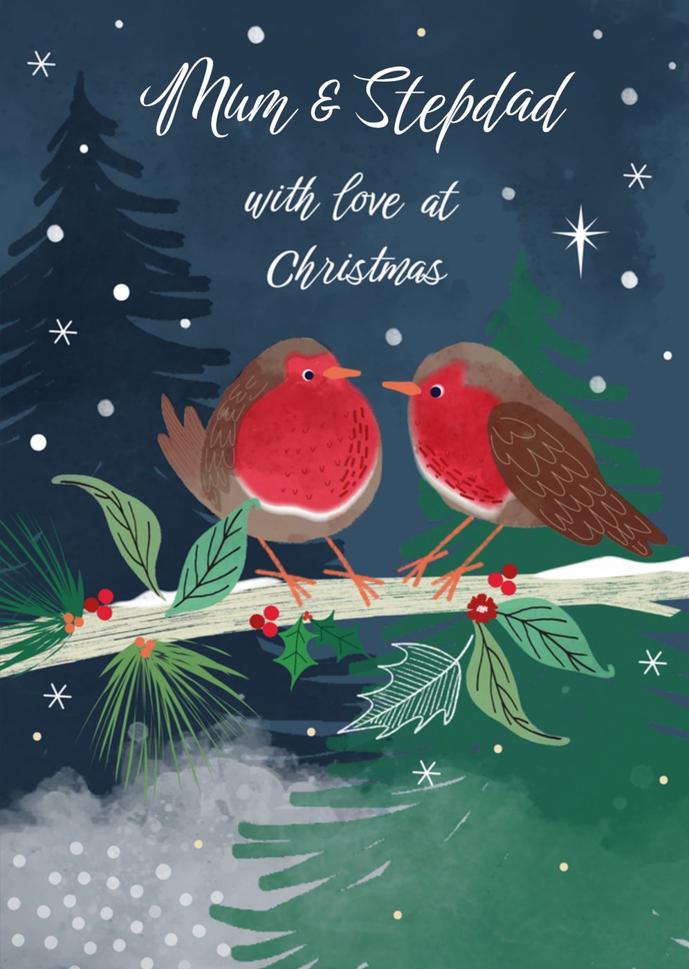 Christmas Card For Mum 3D Card Hallmark Classic Illustrated Winter