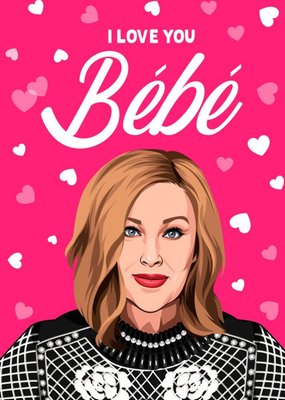 Funny Spoof Tv I Love You Bebe Card