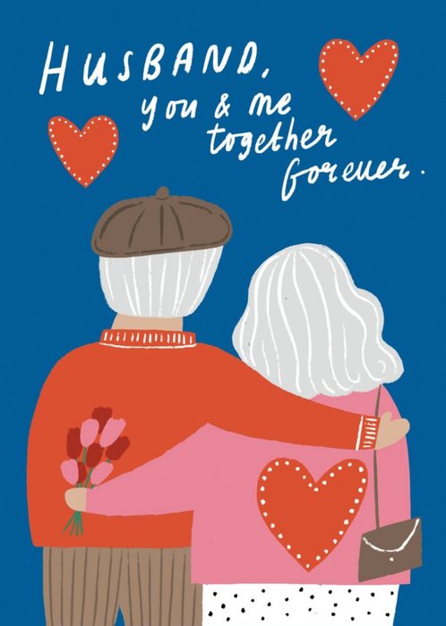 Husband You And Me Together Forever Cute Card