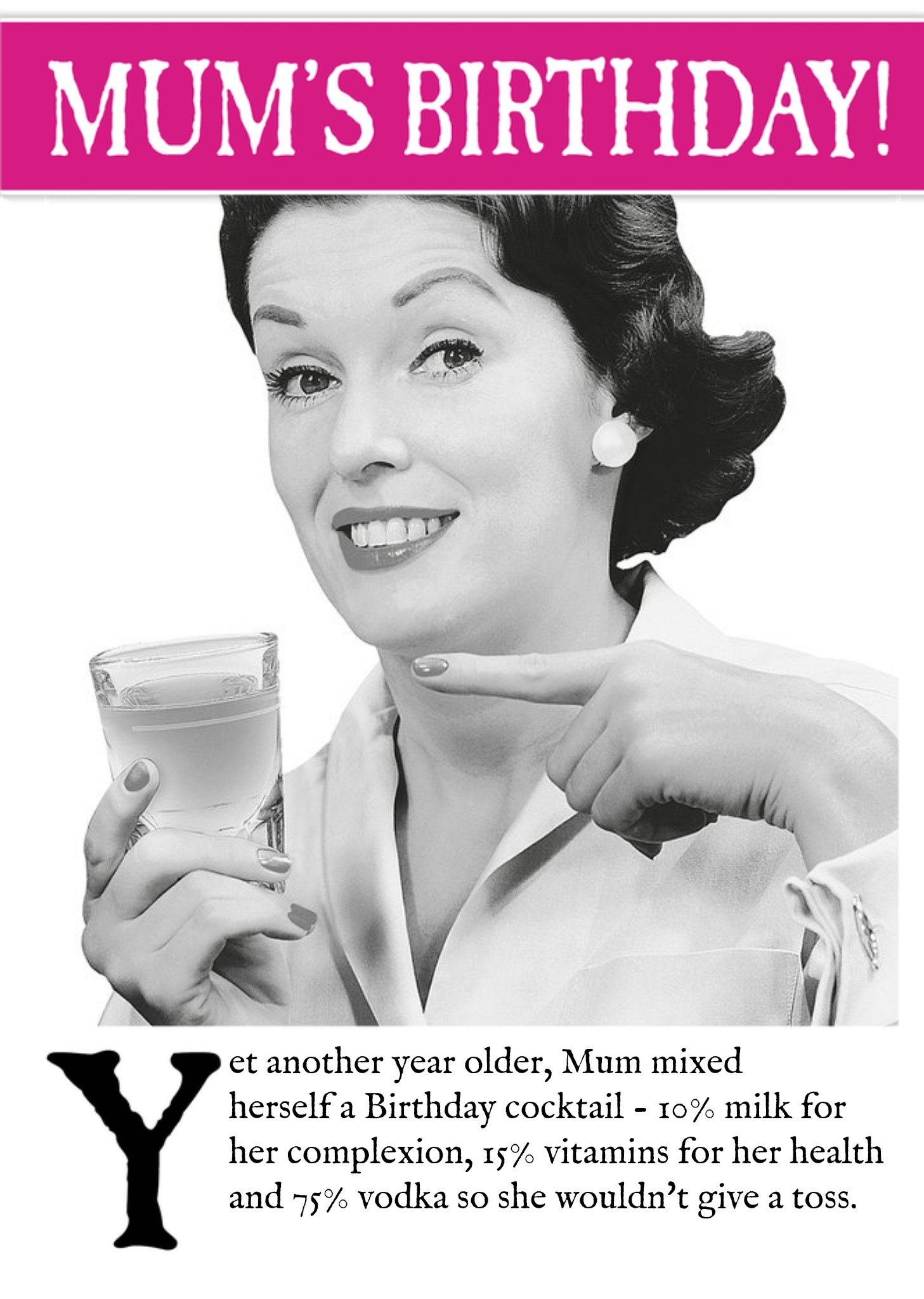Moonpig Funny Mum Birthday Card - Yet Another Year Older - Photo Upload