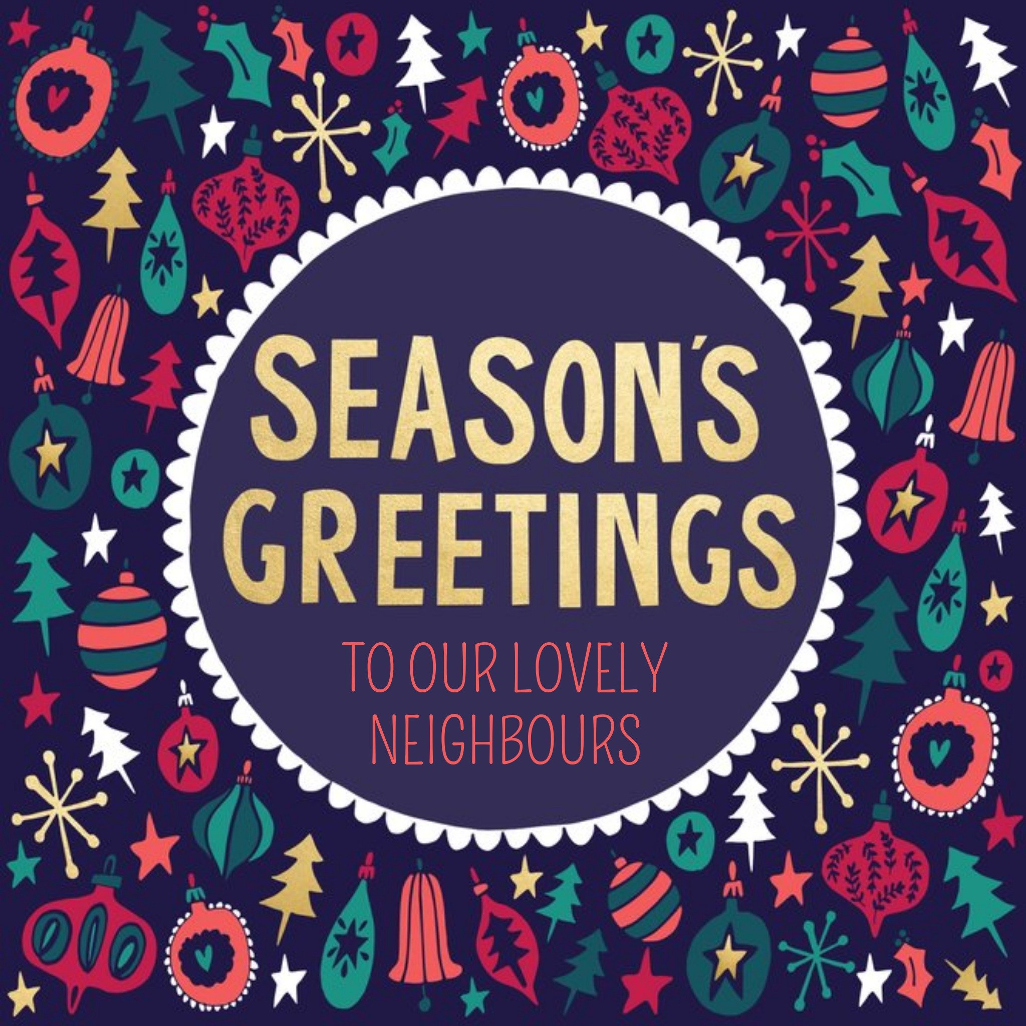Moonpig Hullabaloo Seasons Greetings Personalised Card