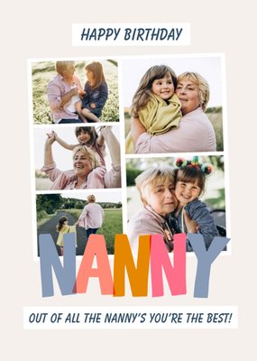 Nanny You're The Best Photo Upload Card