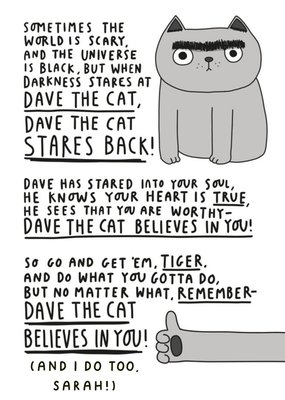 Dave The Cat Card