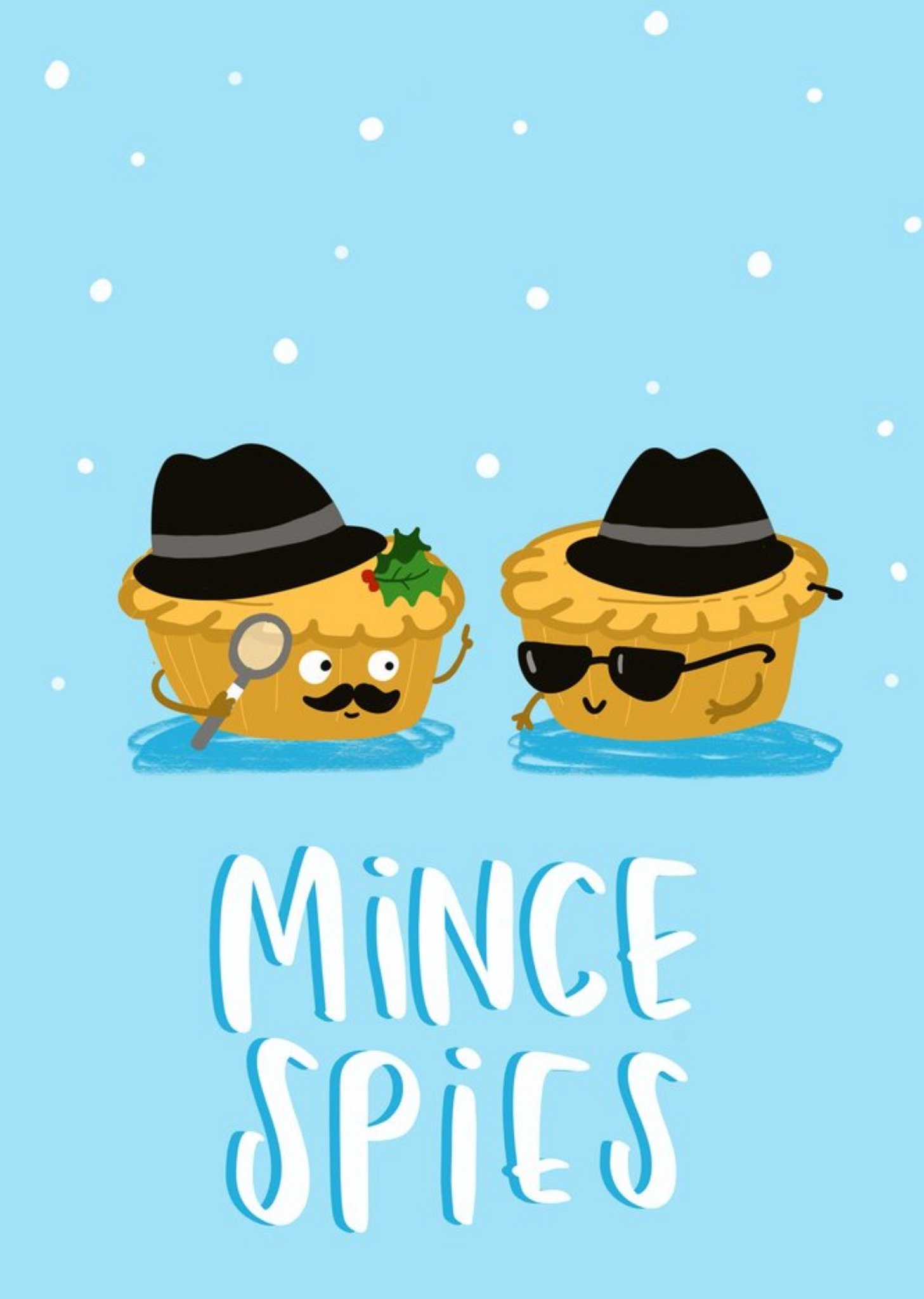 Moonpig Mince Spies Pies Funny Christmas Card
