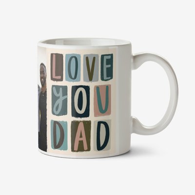 Love You Dad Photo Upload Father's Day Mug