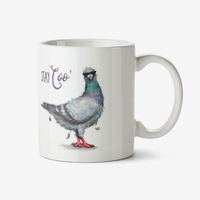 Citrus Bunn - Illustration Of Two Cool Pigeons Wearing Sunglasses. Stay Coo Mug 