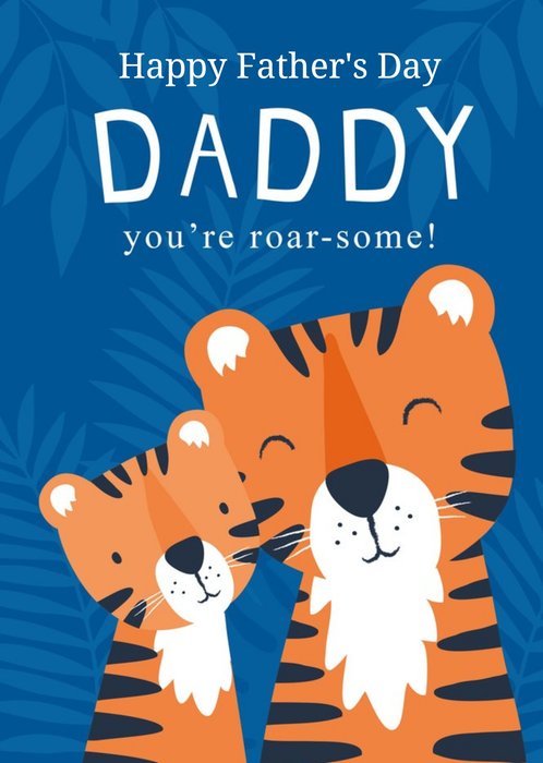 Klara Hawkins Tiger Illustration Roar-some Father's Day Card