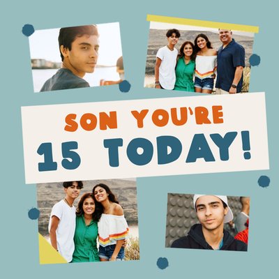 Ukiyo Son You're 15 Today Photo Upload Birthday Card