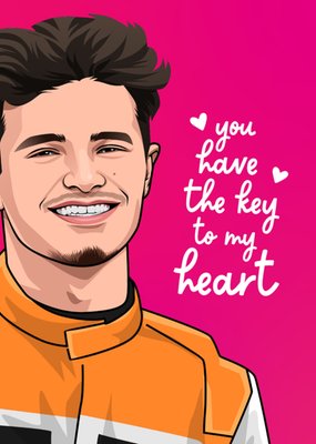 You Have The Key To My Heart Illustrated Valentine's Day Card