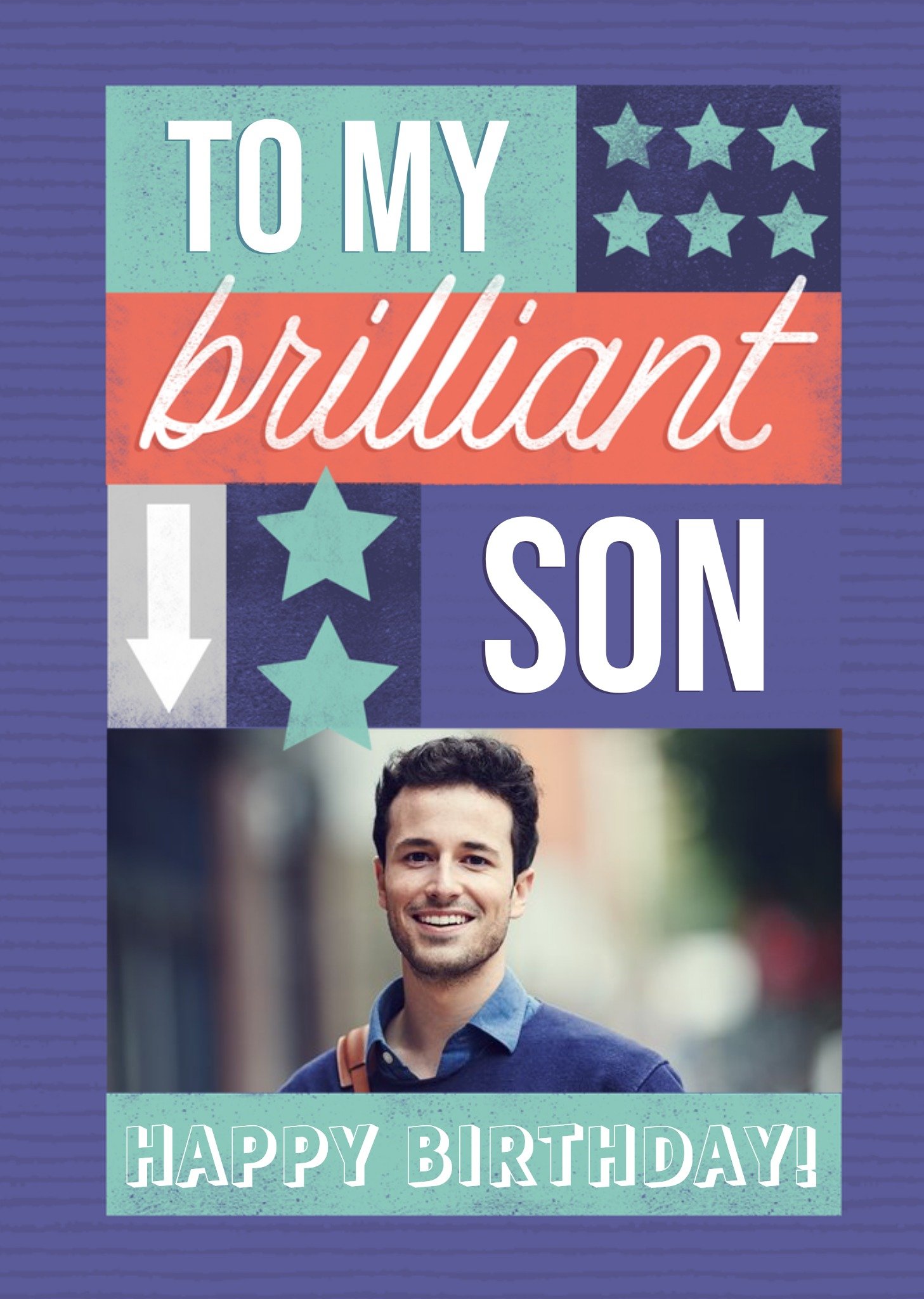 Moonpig Brilliant Son Photo Upload Birthday Card