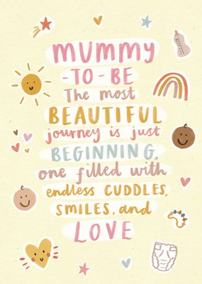 Most Beautiful Journey Mummy To Be Card