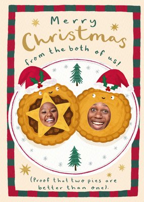 From The Both Of Us Photo Upload Merry Christmas Card