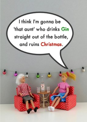 Funny Dolls The Aunt Christmas Card