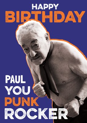 Friday Night Dinner You Punk Rocker Happy Birthday Card