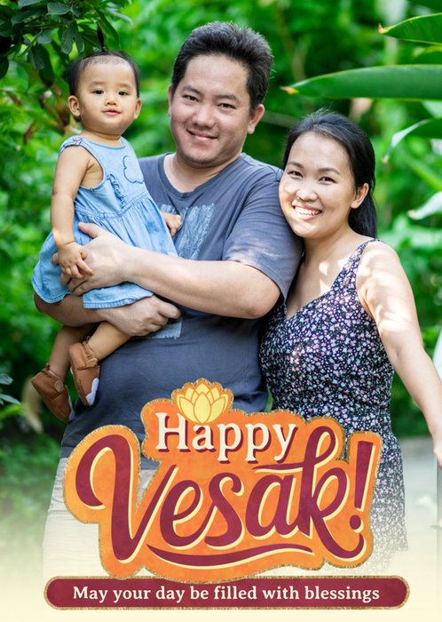 Happy Vesak Photo Upload Card