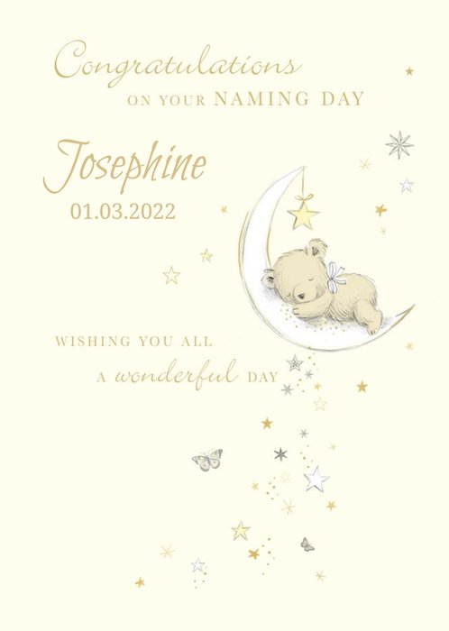 Paperlink Moon Bear Congratulations Card