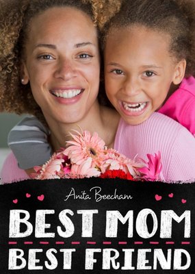 Mother's Day Card - Best Mom Best Friend - Photo Upload Card