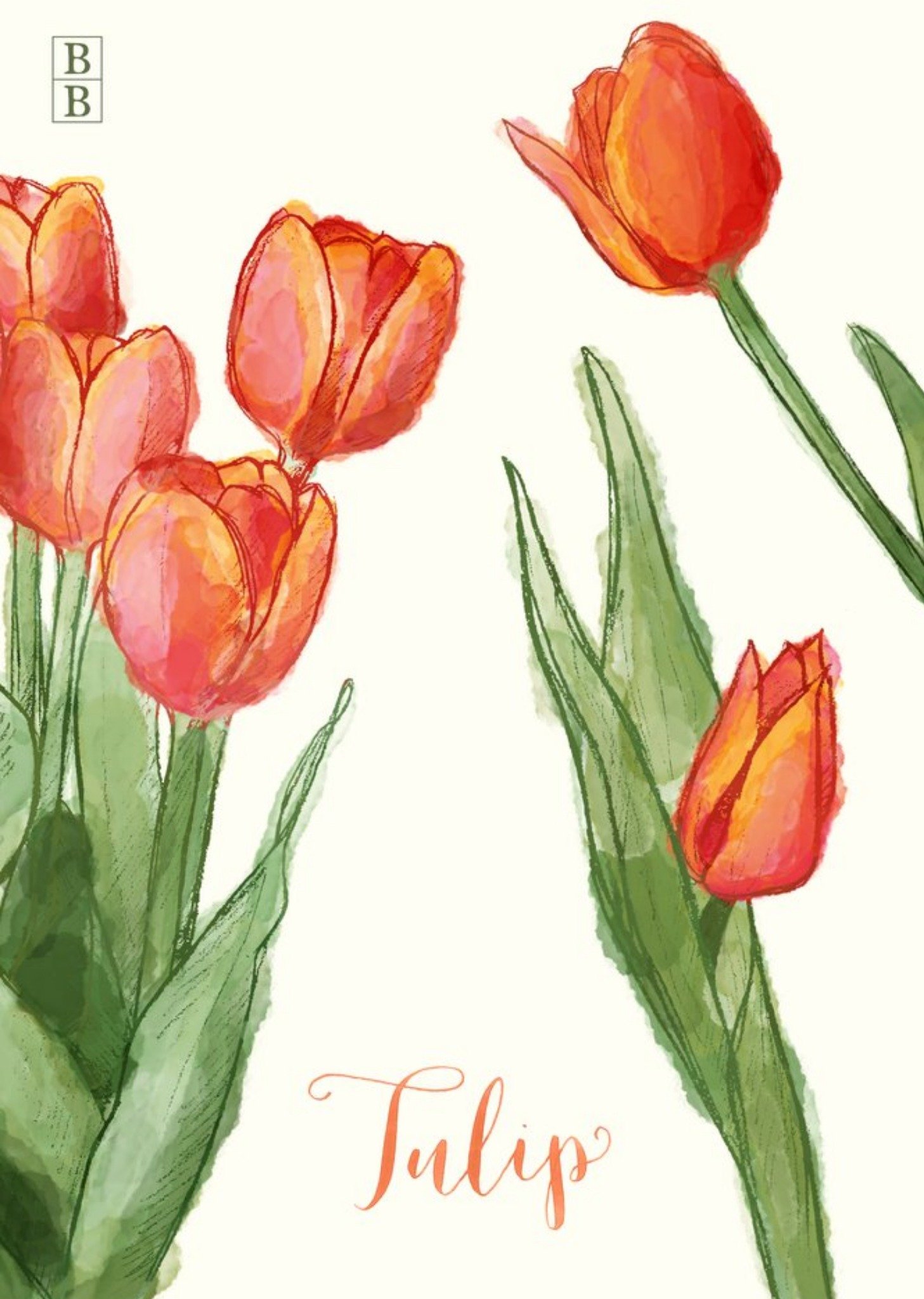 Moonpig Tulip Card