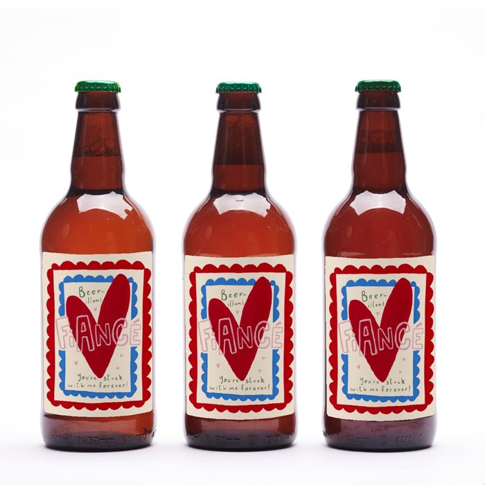 Personalised Beer-illant Fiance Beer Trio 3x500ml