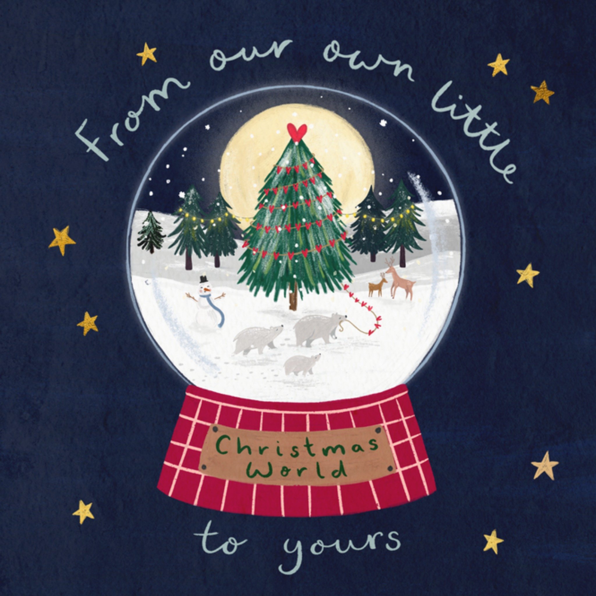 Moonpig From Our Own Little Christmas World To Yours Card