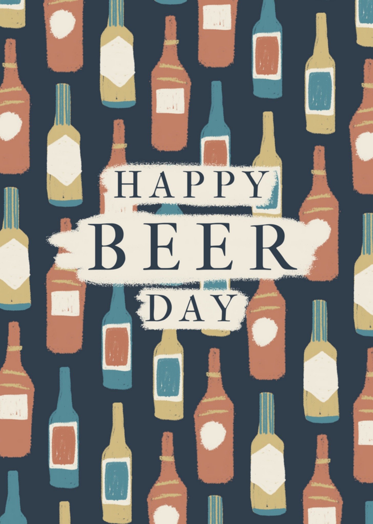 Moonpig Happy Beer Day Birthday Card, Large