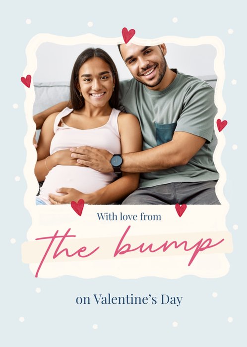 With Love From The Bump Photo Upload Valentine's Day Card