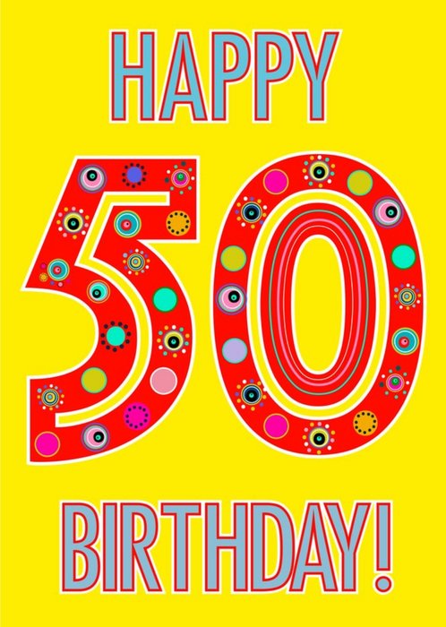 Happy 50th Birthday Card | Moonpig