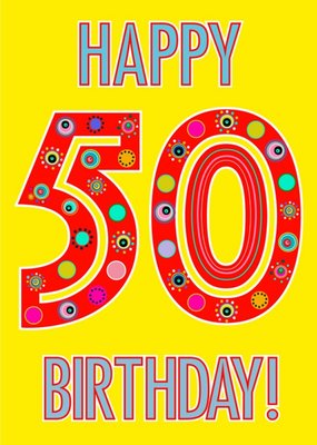 Happy 50th Birthday Card