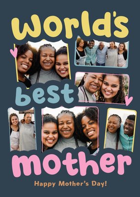 World’s Best Mother Photo Upload Mother’s Day Card