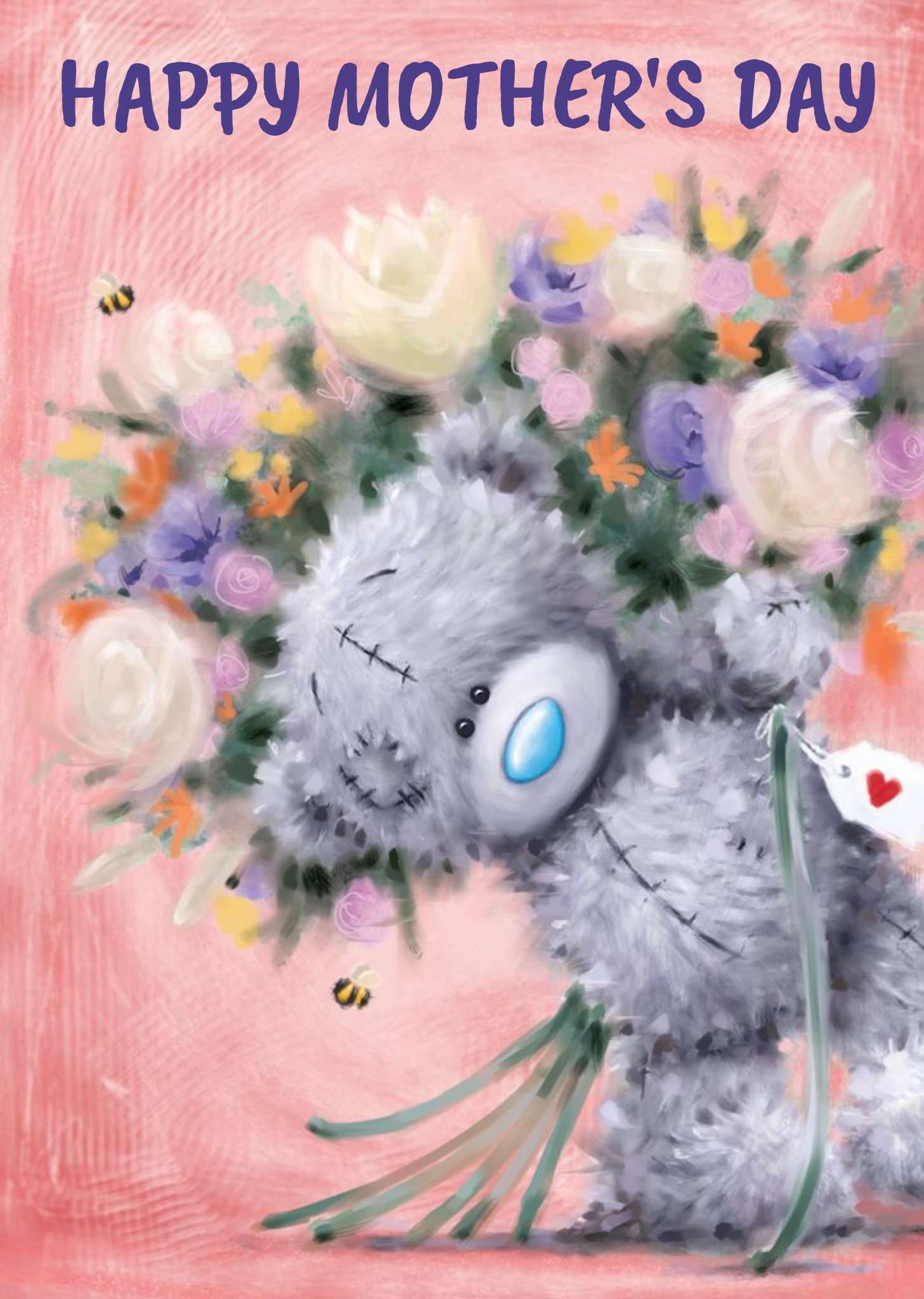 Tiny Tatty Teddy Me To You Tatty Teddy Bunch Of Flowers Mother's Day Card