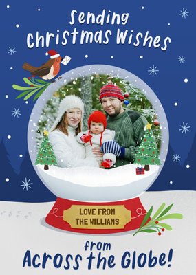 From Across The Globe Photo Upload Christmas Postcard