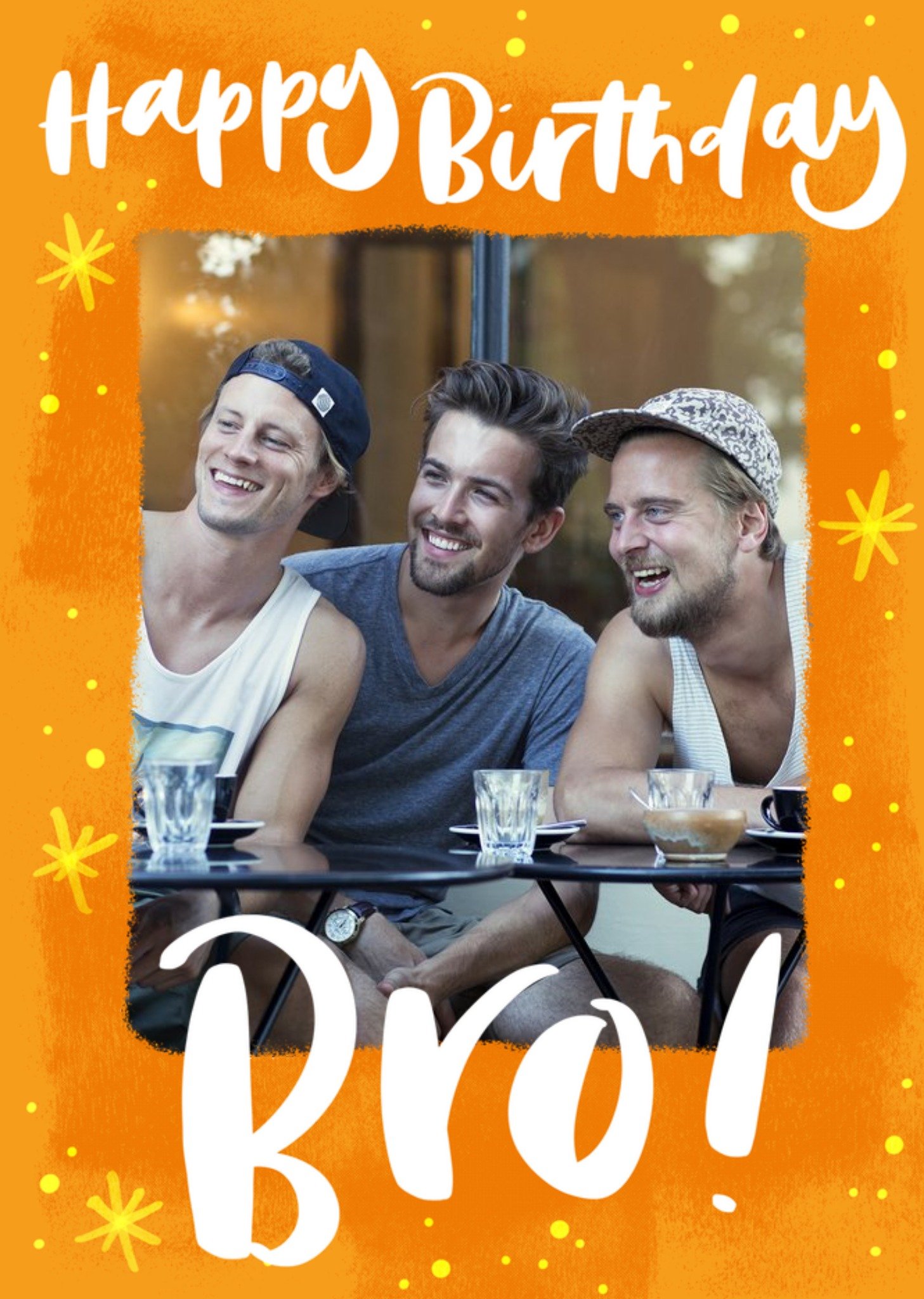 Moonpig Brother Photo Upload Birthday Card