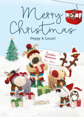 Boofle Merry Christmas Santa's Workshop This Way Christmas Card