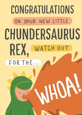 Heinz Chundersaurus New Baby Card